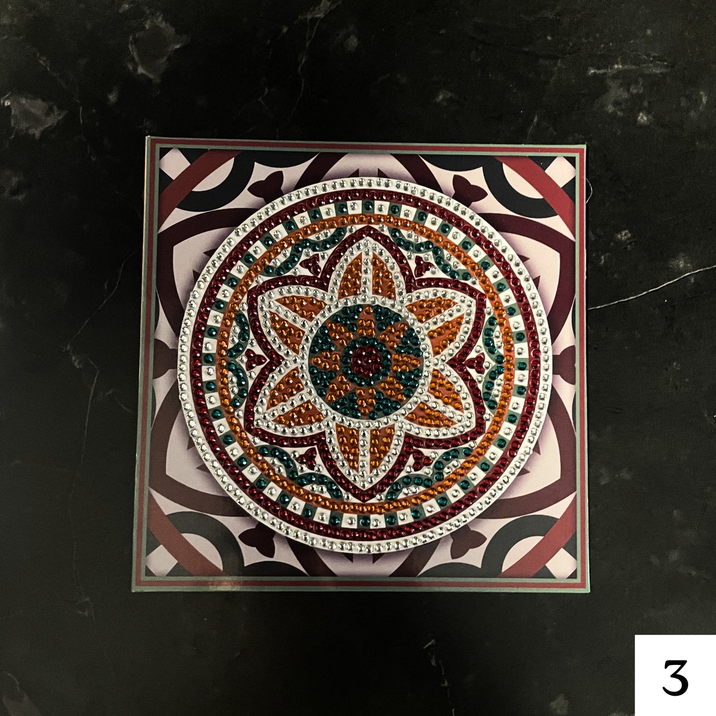 Mandala Greeting Card- Red