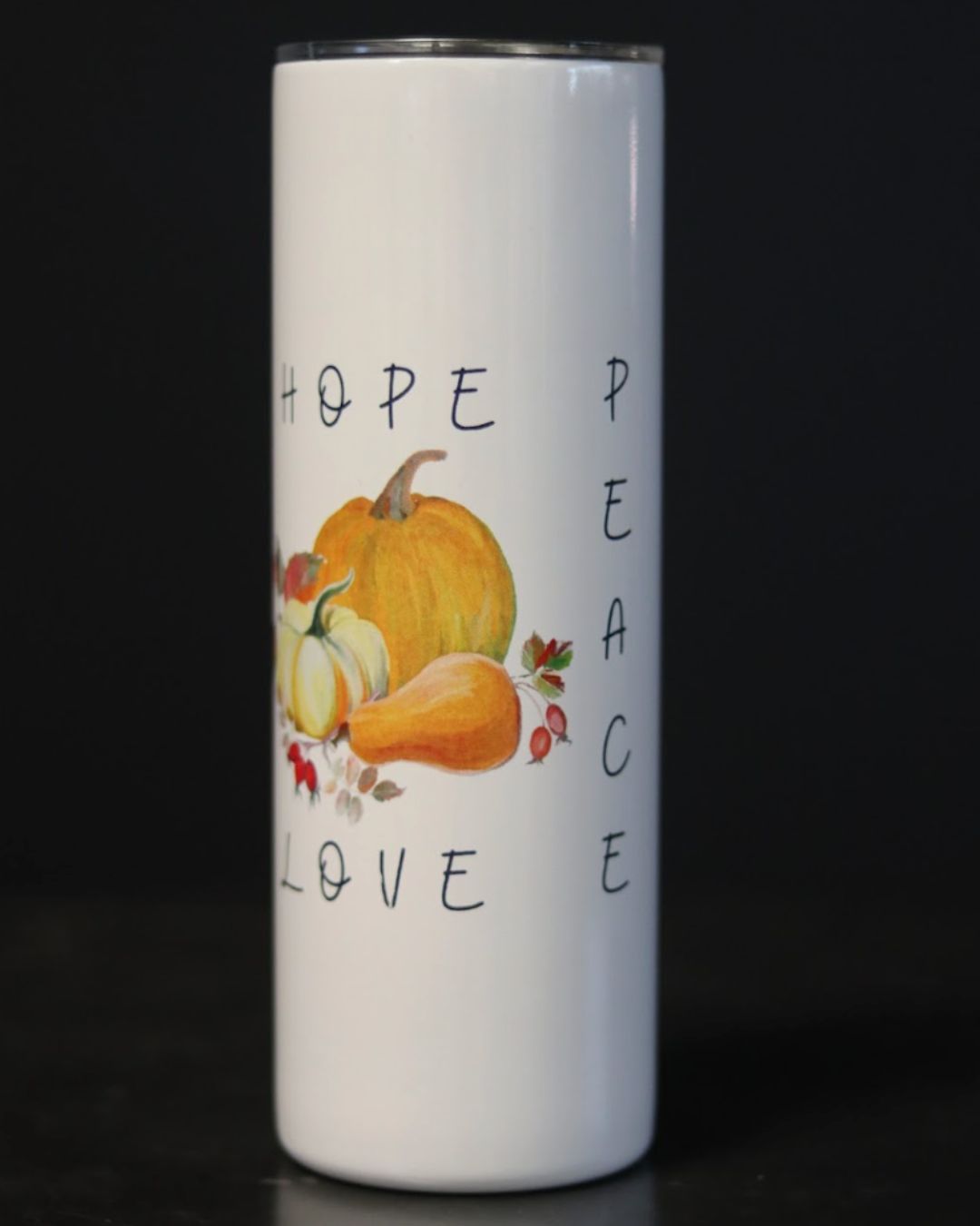 Faith, Hope, Love, Peace Tumbler