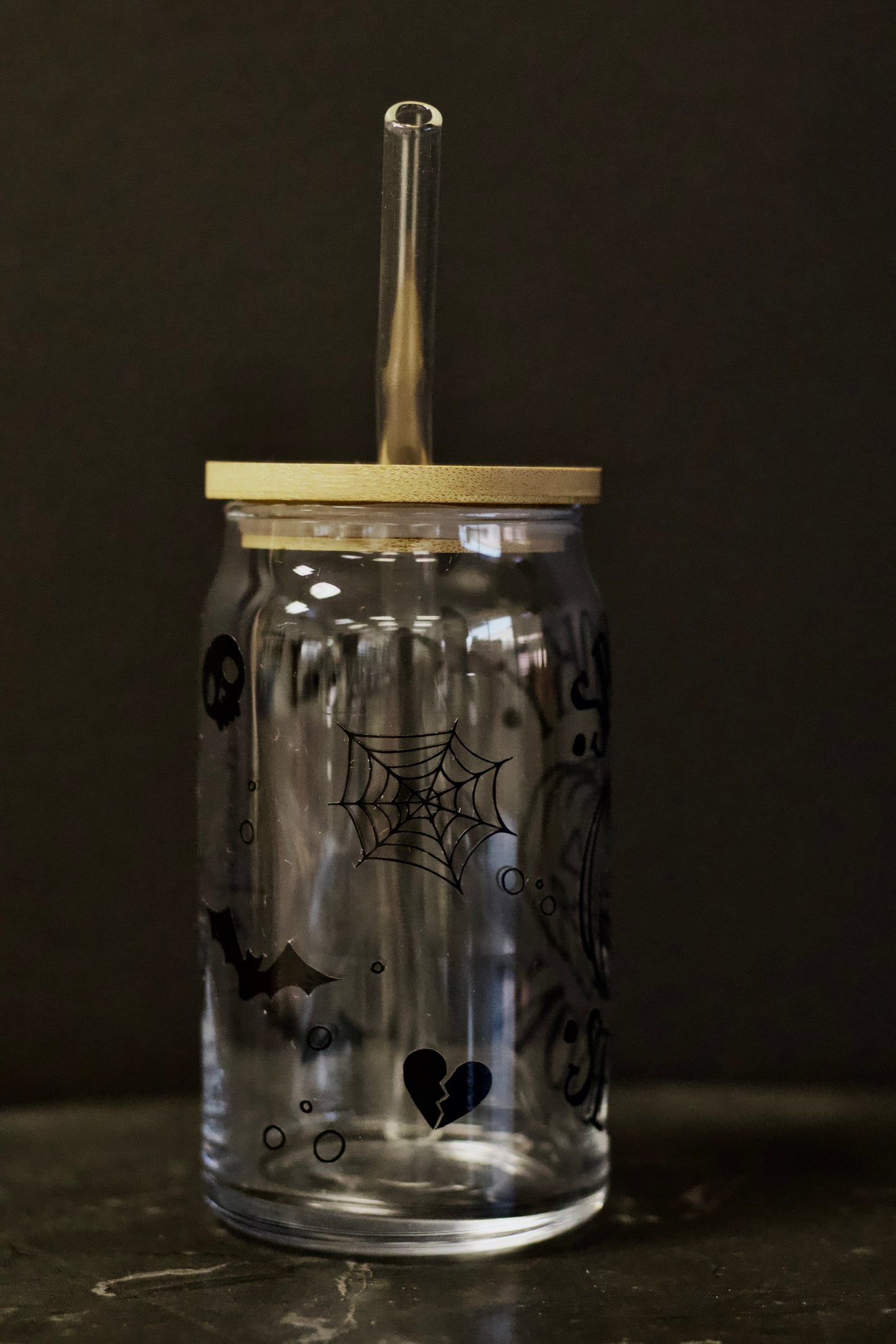 Spooky Season Glass Cup
