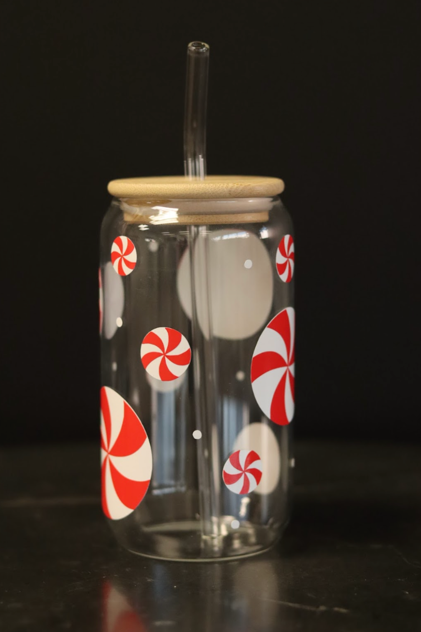 Peppermint Glass Cup