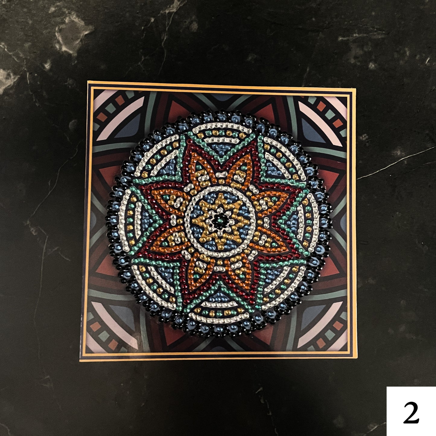 Mandala Greeting Card- Red