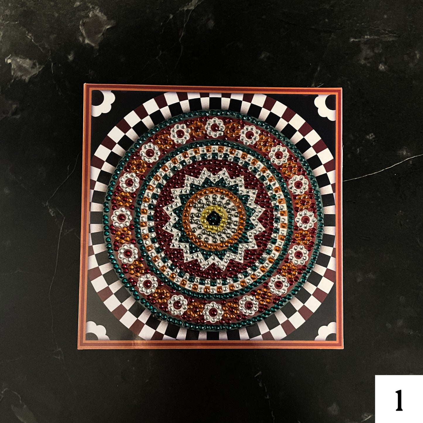 Mandala Greeting Card- Red