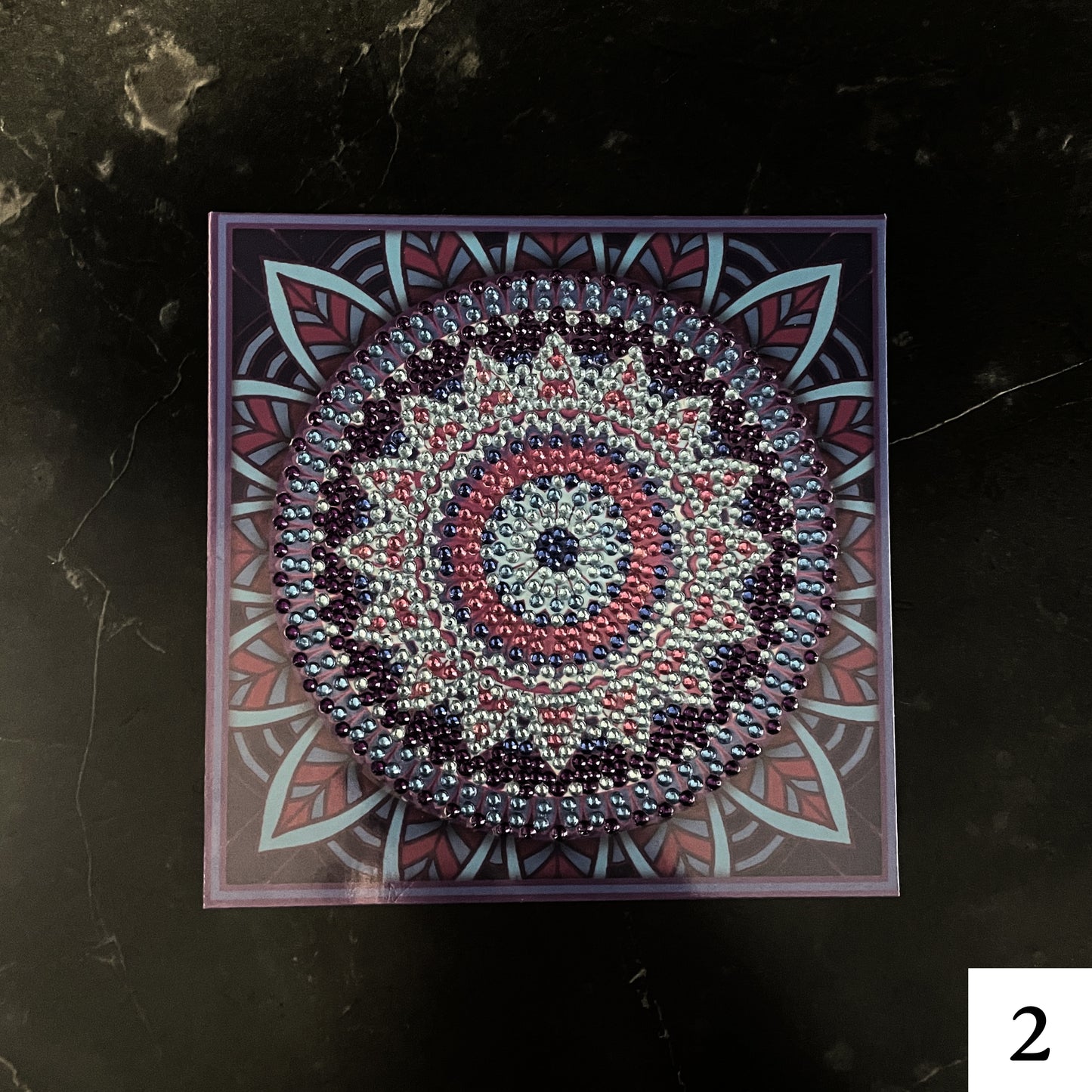 Mandala Greeting Card- Purple