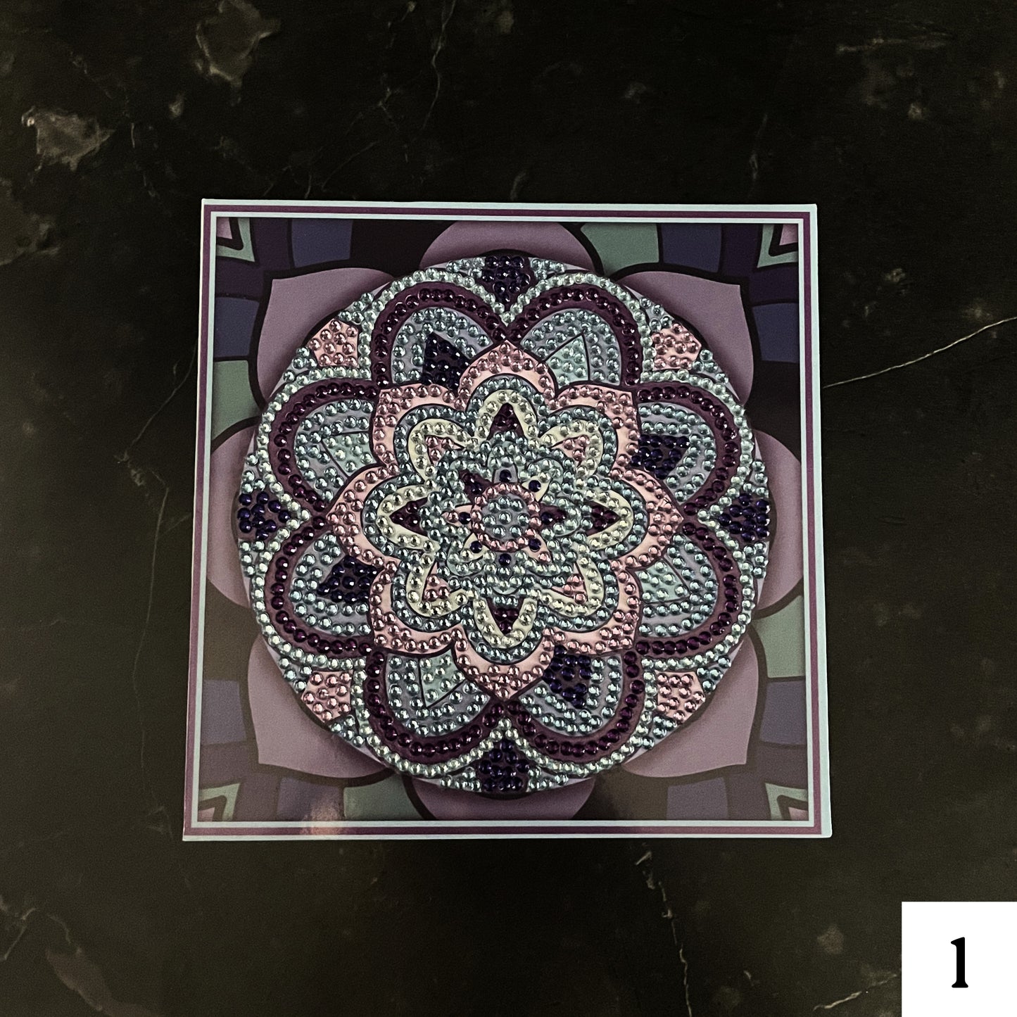 Mandala Greeting Card- Purple