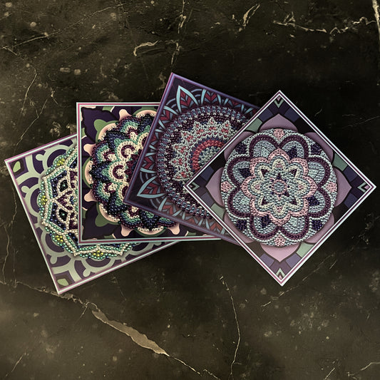 Mandala Greeting Card- Purple