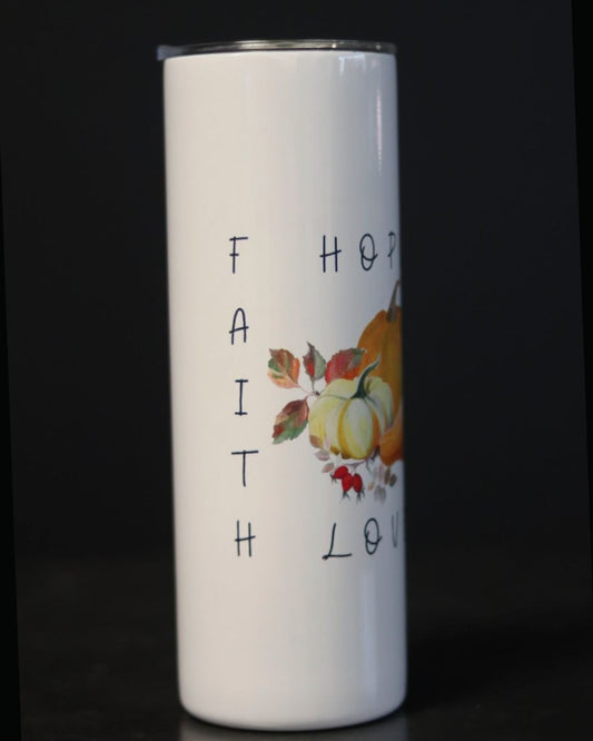 Faith, Hope, Love, Peace Tumbler