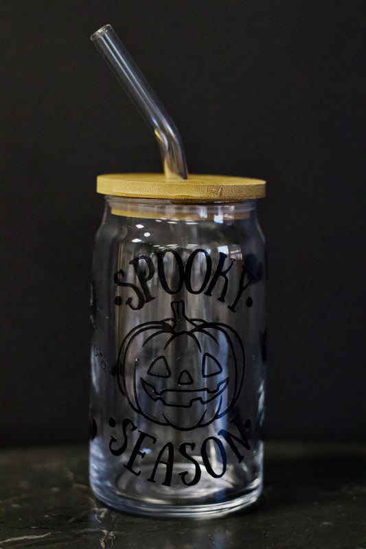 Spooky Season Glass Cup