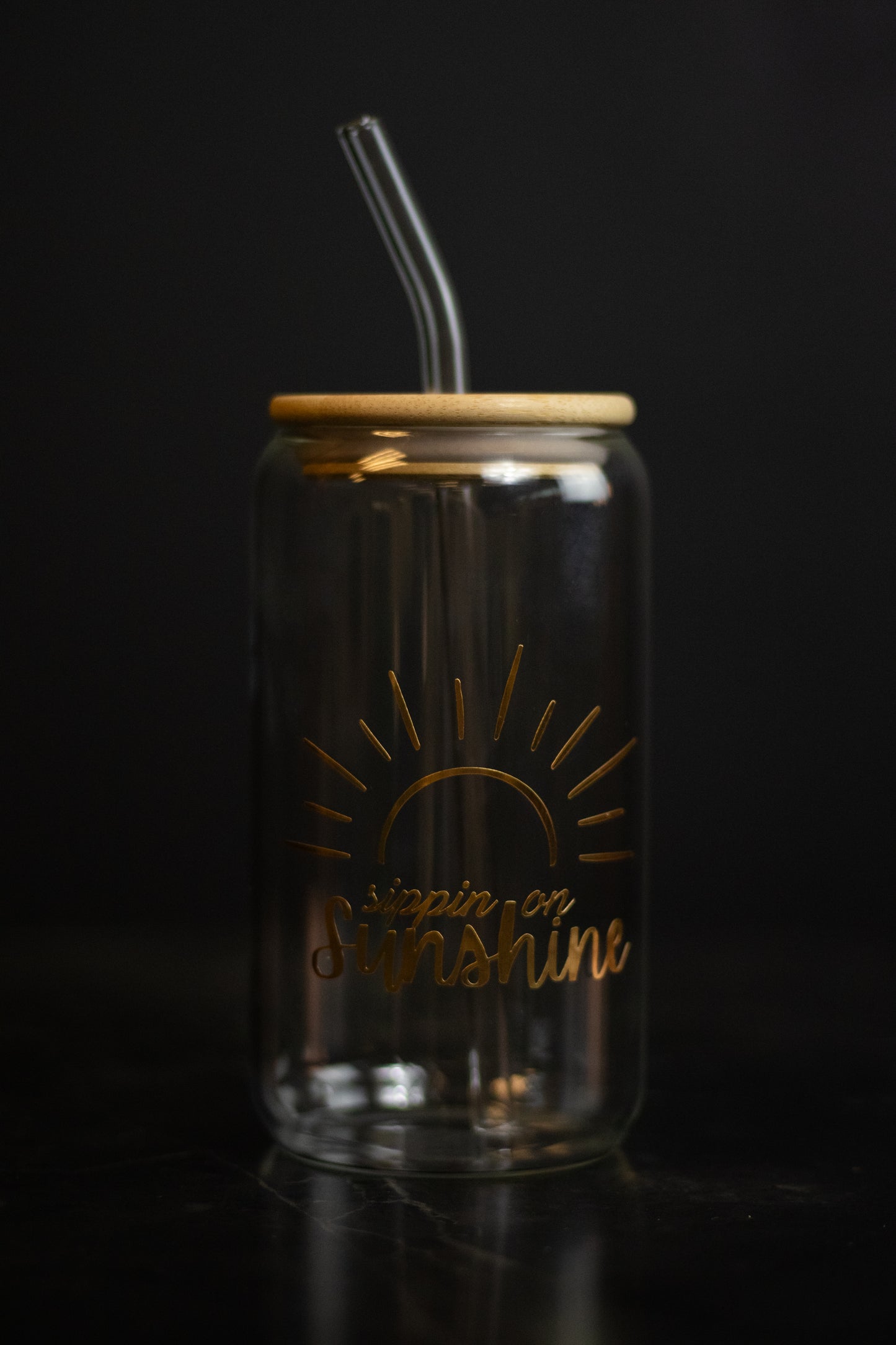 Sippin on Sunshine Glass Cup