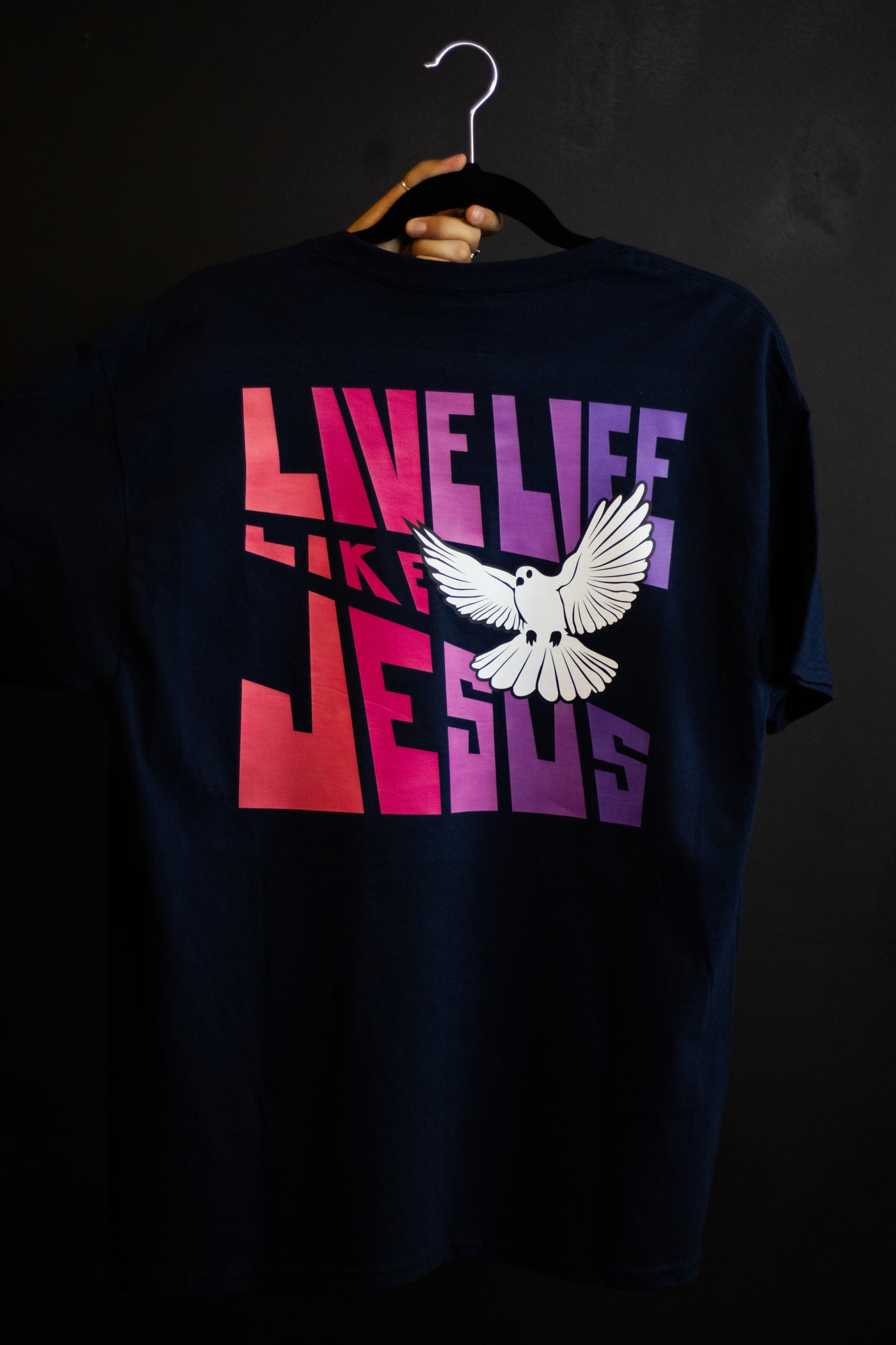 Live Life Like Jesus Navy T-Shirt