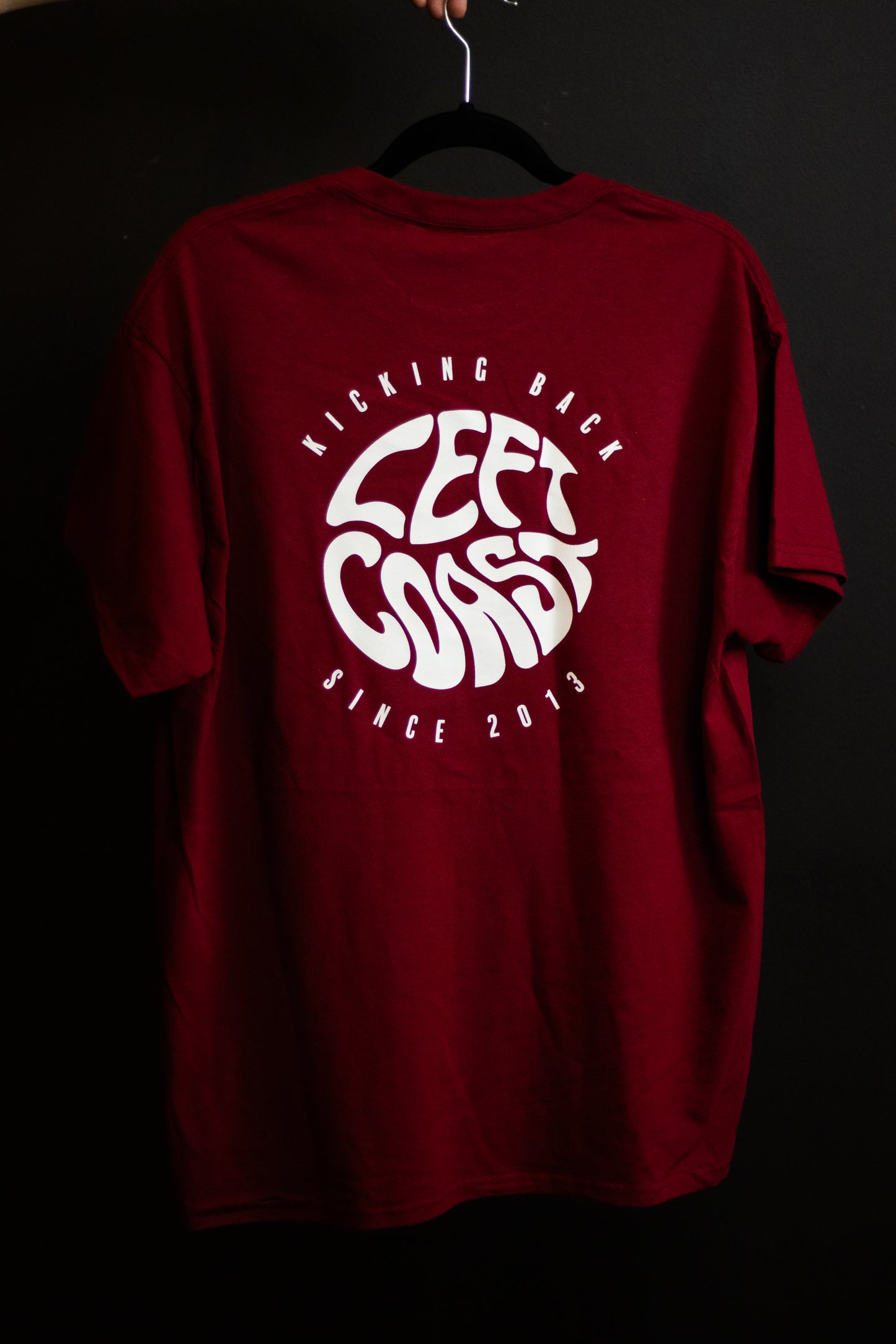 Left Coast Brand Tees (Maroon)