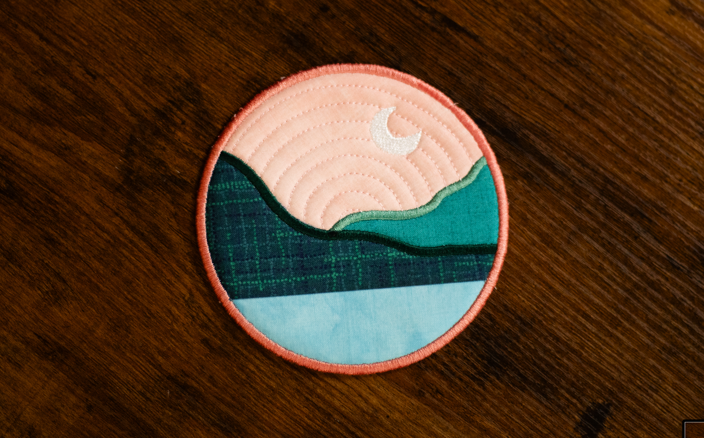 Landscapes Embroidered Coasters (Set of 4)